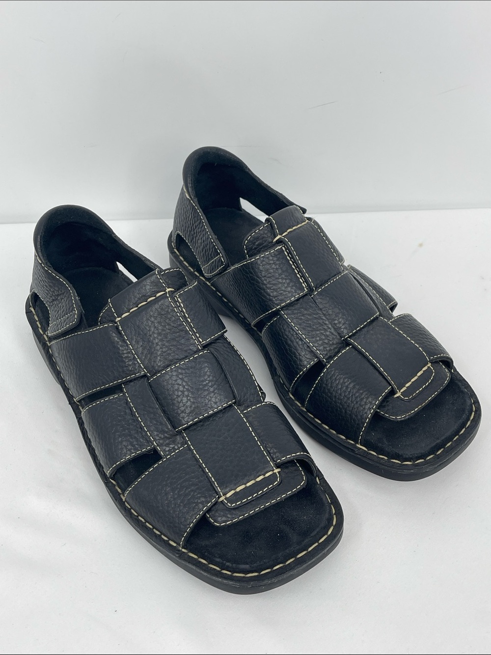Cole Haan COUNTRY Black Fisherman-Style Sandals MENS SIZE 8 open toe